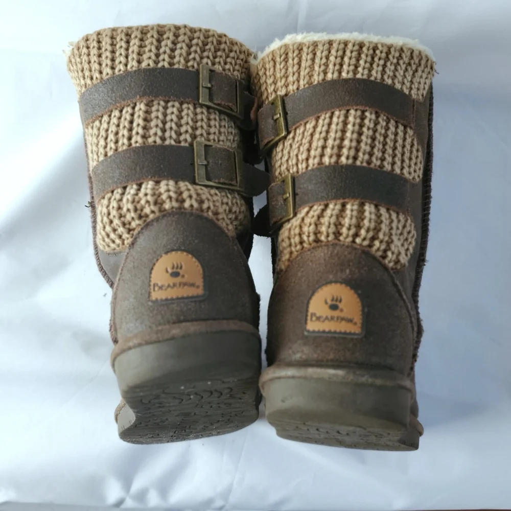 Bearpaw Brown suede distressed boots AS IS